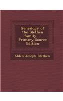 Genealogy of the Blethen Family