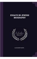 Essays in Jewish Biography