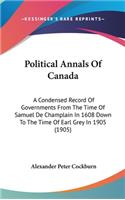 Political Annals of Canada