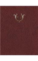 Monogram "G" Sketchbook: (7 Monogram Red 150 Sketch)