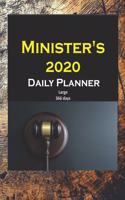 Ministers 2020 Daily Planner Large: Yearly, Monthly, Weekly, Daily and Hourly Planner size 8.5 Inch x 11 Inch