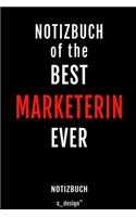 Notizbuch für Marketer / Marketerin: Originelle Geschenk-Idee [120 Seiten liniertes blanko Papier ]