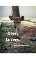 Deer Lovers Journal Notebook: A4 Size with 200 Pages for recording your special events or thoughts. Ideal Gift. Includes Index Pages, Password Tracking Columns, At a Glance Calen