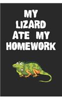 My Lizard Ate My Homework Notebook
