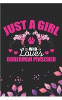 Just A Girl Who Loves Doberman Pinscher
