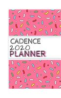 Cadence: : 2020 Personalized Planner: One page per week: Pink sprinkle design