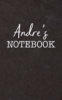 Andre's Notebook: Personalized Scrapbook for Men