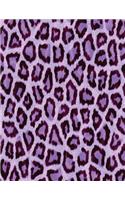Purple Leopard Print Notebook