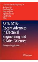 Aeta 2016: Recent Advances in Electrical Engineering and Related Sciences