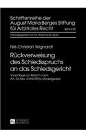 Rueckverweisung Des Schiedsspruchs an Das Schiedsgericht