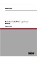 Betriebswirtschaftliche Aspekte von Leasing