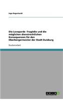 Die Loveparde -Tragödie und die möglichen dienstrechtlichen Konsequenzen für den Oberbürgermeister der Stadt Duisburg