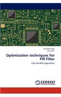 Optimization techniques for FIR Filter