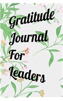 Gratitude Journal For Leaders