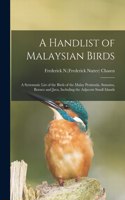 Handlist of Malaysian Birds
