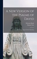 New Version of the Psalms of David