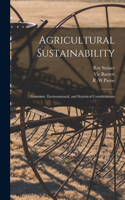 Agricultural Sustainability