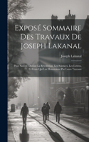 Exposé Sommaire Des Travaux De Joseph Lakanal