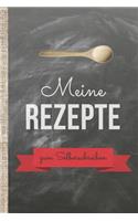 Meine Rezepte zum Selberschreiben: Kochbuch selbst schreiben! Das 120 Seiten starke A4 Notizbuch mit praktischem Innenteil bietet genügend Platz für die besten Kochrezepte. Sei kreati