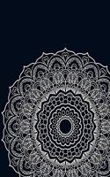 Hand Drawn Mandala Notebook Floral Journal 8.5X11 Lined 120 Pages