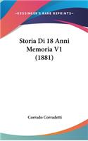 Storia Di 18 Anni Memoria V1 (1881)