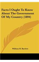 Facts I Ought to Know about the Government of My Country (1894)