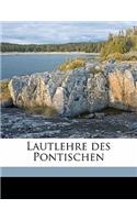 Lautlehre Des Pontischen