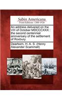 Address Delivered on the VIII of October MDCCCXXX