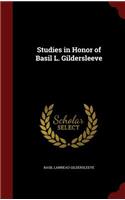 Studies in Honor of Basil L. Gildersleeve