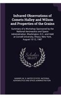 Infrared Observations of Comets Halley and Wilson and Properties of the Grains