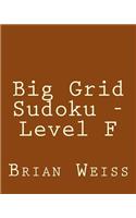 Big Grid Sudoku - Level F: Fun, Large Print Sudoku Puzzles