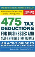 475 Tax Deductions for Businesses and Self-Employed Individuals