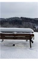 Snow on a Bench in the Park Winter Journal