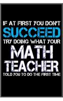 if at first you don't succeed