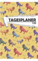 Tagesplaner Tyrannosaurus T-Rex: Cooler Terminplaner I DIN A5 I 120 Seiten I Tageskalender I Organizer für Schule, Uni und Büro