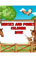 Horses And Ponies Coloring Book