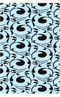 2020 Daily Planner Damask Pattern Design Black Blue Swirls 388 Pages: 2020 Planners Calendars Organizers Datebooks Appointment Books Agendas