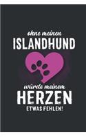 Ohne meinen Islandhund: Wochenplaner 2020 - Kalender mit einer Woche je Doppelseite und Jahres- und Monatsübersicht - ca. Din A5