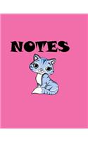 Notebook Nice Cat - Large (8.5 x 11 inches) - 120 Pages, College Ruled