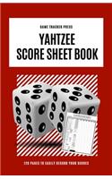 Yahtzee Score Sheet Book