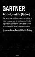 Gärtner Notizbuch