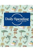 Daily Spending Log Book: Daily Expense Tracker, Money Spending Organizer, Expense Ledger Notebook, Track Daily Spending, Cute Safari Wild Animals Cover