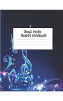 Blank Music Sheet Notebook