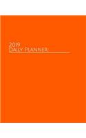 2019 Daily Planner: Beautiful Tangerine Full-Year Daily Schedule at a Glance. Inspirational Quotes Keep You Focused on Goals and Wins.(3 2019 Daily Planner)