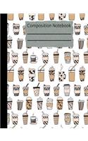 Coffee Composition Notebook - Blank Unlined