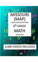 6th Grade MISSOURI MAP, 2019 MATH, Test Prep