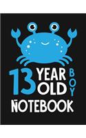 13 Year Old Boy Notebook