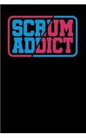 Scrum Addict: Black, Blue & Pink Design, Blank College Ruled Line Paper Journal Notebook for Project Managers and Their Families. (Agile and Scrum 6 x 9 inch Comp