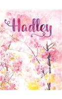 Hadley: Personalized Journal - A Pink Cherry Blossom Diary