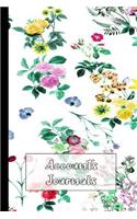 Accounts Journal: The Compact Accounts and Budgeting Journal for All Your Family and Home Budgeting and Saving Plans - Floral Design